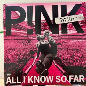 Pink live double album: black vinyl